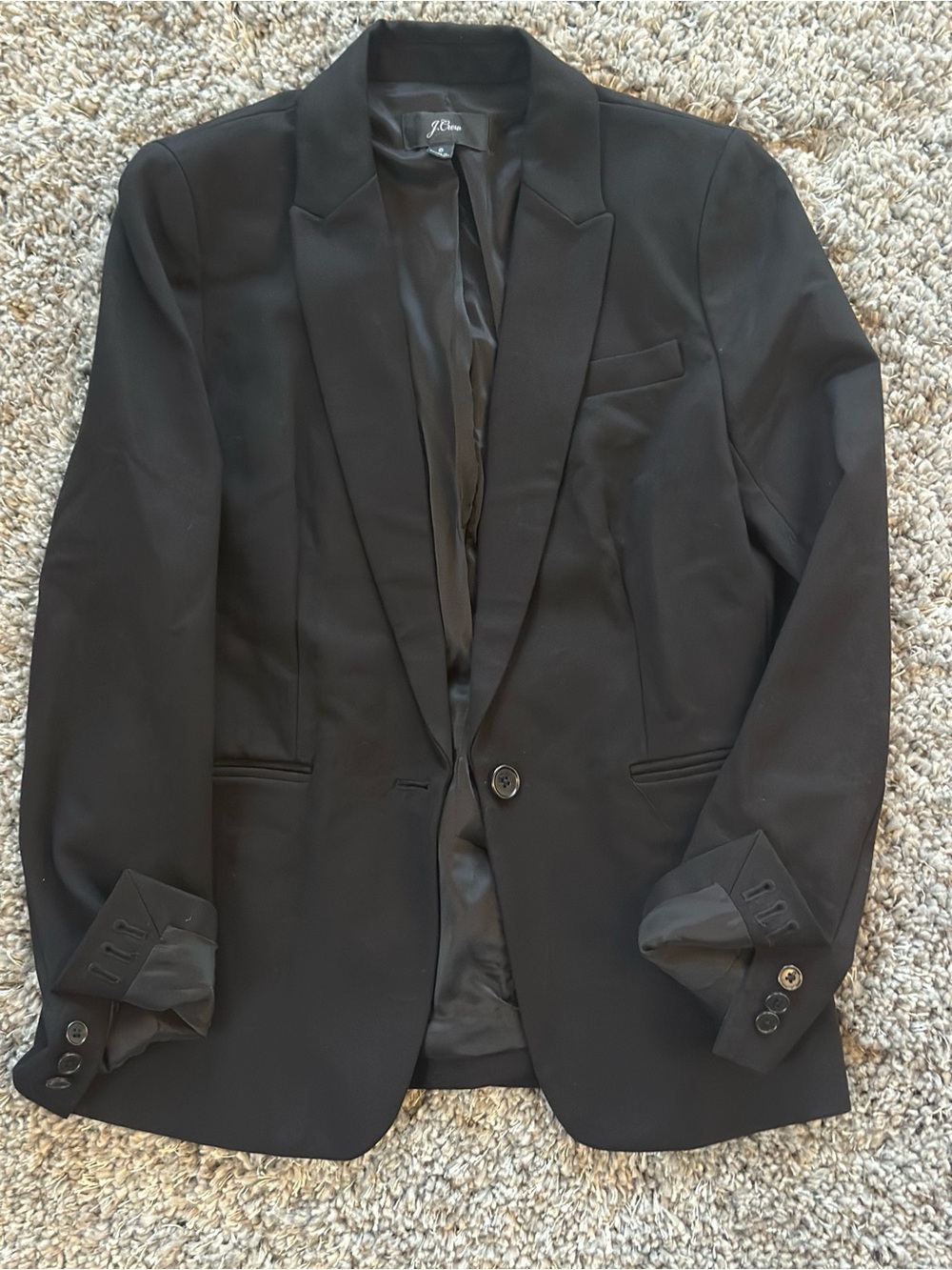 J. Crew Black Women’s Single-Button Blazer